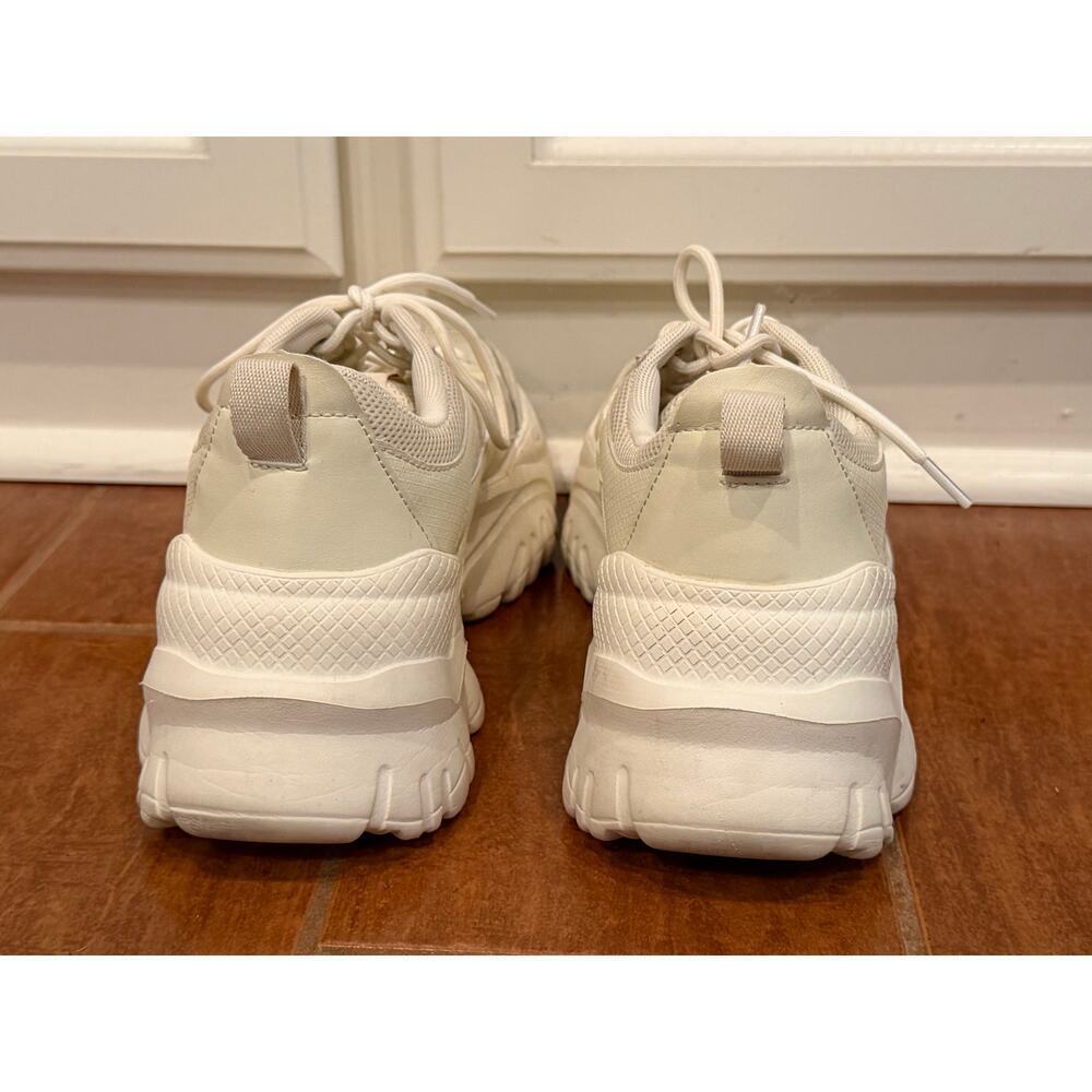 Dream Pairs Breathable Mesh Platform Sneakers White Size 8.5 - Picture 11 of 11